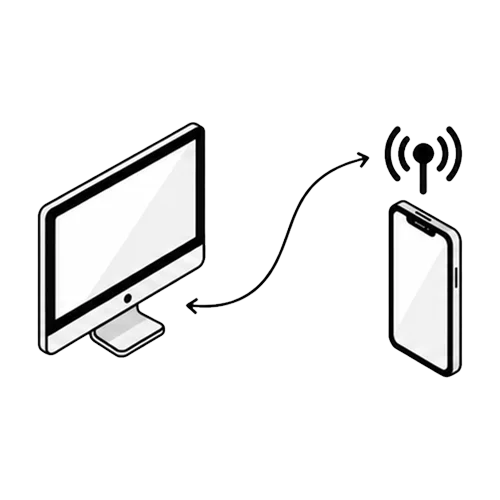 File transfer using hotspot shared directly by the sender or receiver device